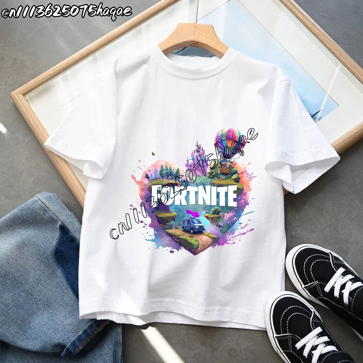 Summer New Fortnites Children T-shirts Cartoon Figure Graphic T-shirt Casual Sports Short Sleeves Sports Tops Kids Boys Clothing