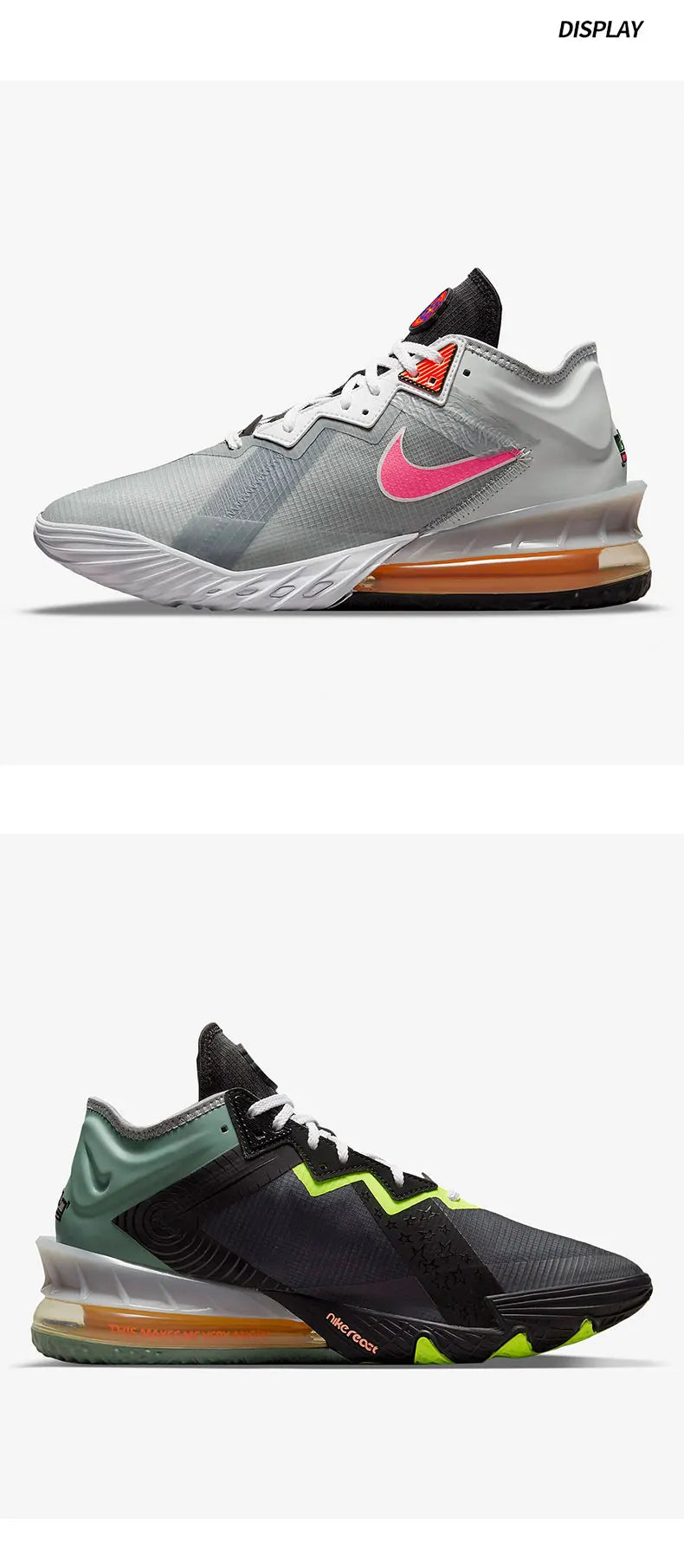 Nike LEBRON XVIII autentiche, scarpe da basket da uomo e da donna con ammortizzazione ad aria, 18ª generazione, CV7564-005