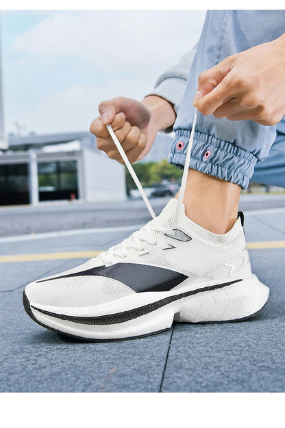 Men's Air Cushion Running Shoes Men Sneakers Carbon Board Marathon Jogging Shoes Outdoor Sport Shoes Teenis Male Casual Shoes