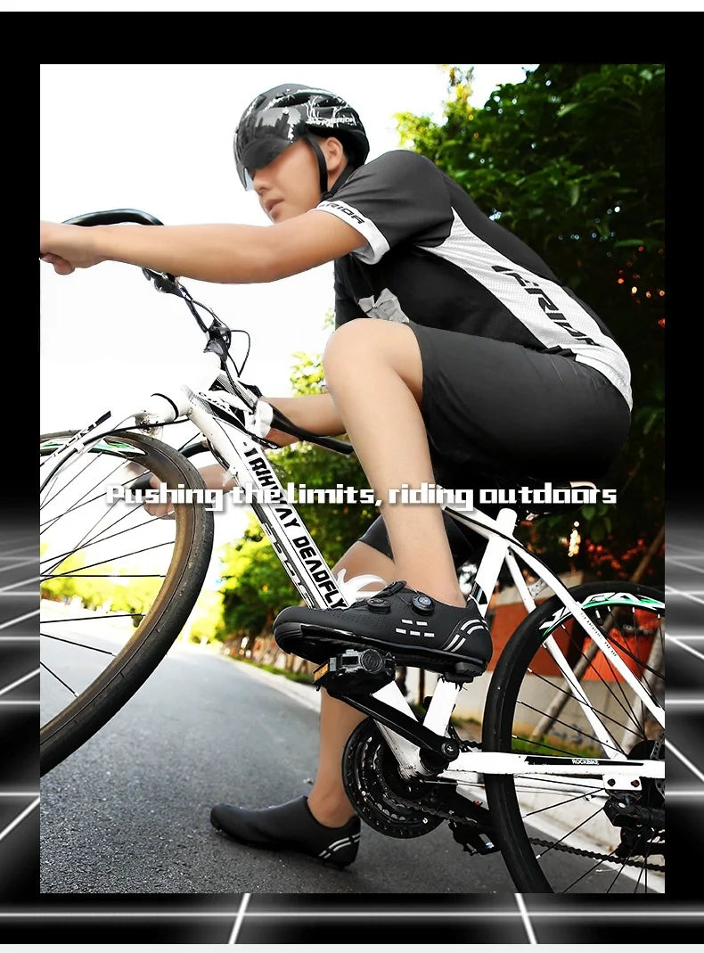 High-Quality Cycling Shoes Men's SPD Self-Locking Racing Bicycle Sports Shoes Women's MTB Mountain Non-Slip Cycling Shoes 36-47