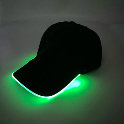 Fashion Glowing Baseball Cap LED Light Up Hiphop Hat Bar Club Props Fluorescent Hat Men Women DJ Dance Supplies Costume