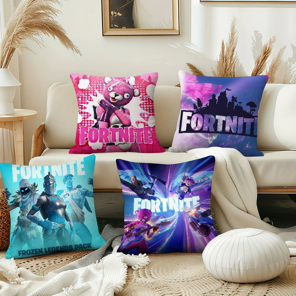 Fronha / Capa de Almofada Game F-Fortnite — Decoração para Quarto, Casa, Sofá, Sala, Escritório e Carro — Simplicidade Nórdica