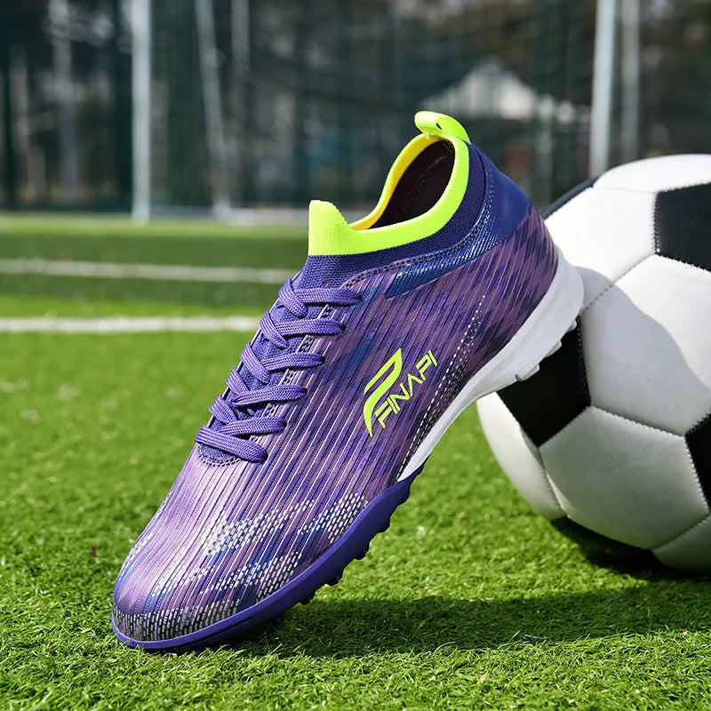 Nuevas zapatillas de fútbol para hombre de alta calidad, tacos para partidos en interior, botas de fútbol para exterior superventas, para césped, de caña alta, fútbol sala, antideslizantes