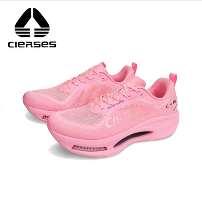 CIERSES Men's Carbon Plate Running Shoes Nitrogen Air Cushion Shock Absorption Stable Training Sports Shoes