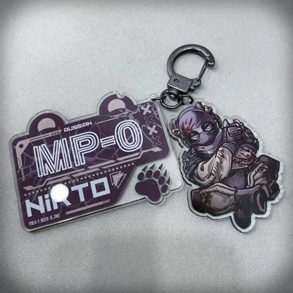 COD Call Of Duty Konig Nikto Ghost Keegan Krueger Cartoon Acrylic Keychain Phone keychain Key Chain For Girl Birthday Gift