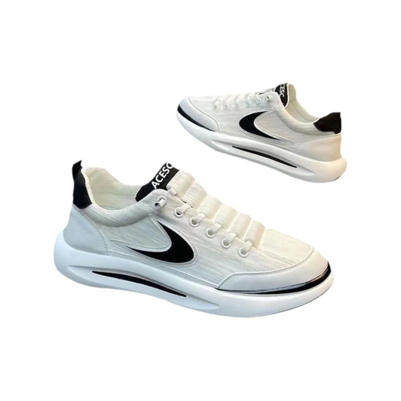 Comfortable Breathable Mesh Sports Shoes Men's Casual Style Lightweight Versatile Plain Color Spring Summer Autumn Seasonal Wear