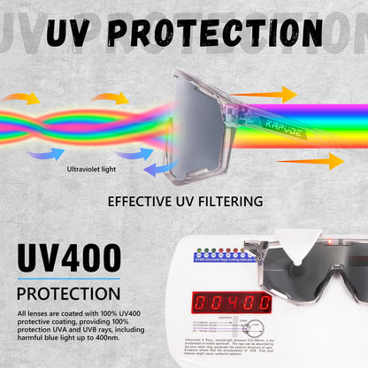 KAPVOE Polarised Cycling Glasses Sports Sunglasses Men Women Outdoor MTB Baseball Lenses UV400 Bicycle Cycling Eyewear Sale