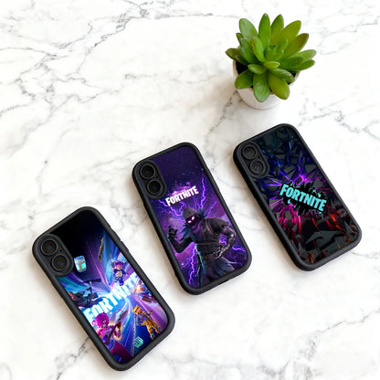 Game F-Fortnite Survival phone case For iPhone 11 12 13 14 15 16 17 Max Pro Plus Air Mini Lens Protective Black Soft Shell