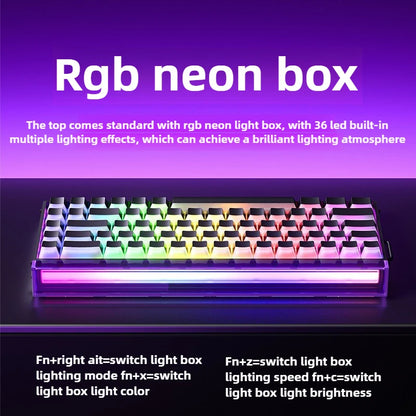 Magnetic Keyboard mechanical Aula Hero68he wired RGB 65% teclados gamer Hot-Swap pc 8000 Hz Polling Rate white clavier mecanique