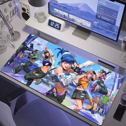 Tapete de Rato Gaming XXL HYBXAXC Sexy Anime Girls em Borracha Macia para Laptop, Escritório, Computador, Overwatch e Teclado