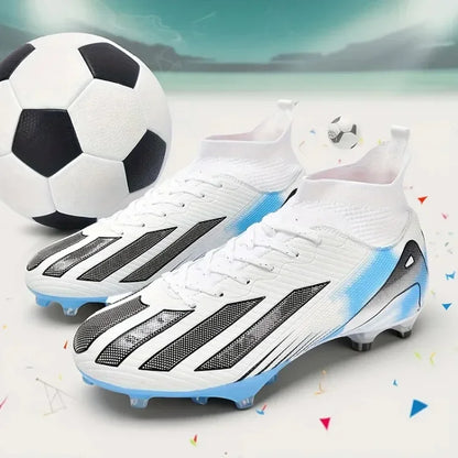 Men New TF Football Boots Sneakers Society Turf Grass Ultralight Male Soccer Shoes Comfortable Ankle Football Shoes Futsal Fast