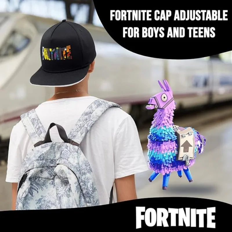 Fortnite Game Cap Cartoon Black Hat Adults Outdoor Travel Adjustable Sun Baseball Sports Cap