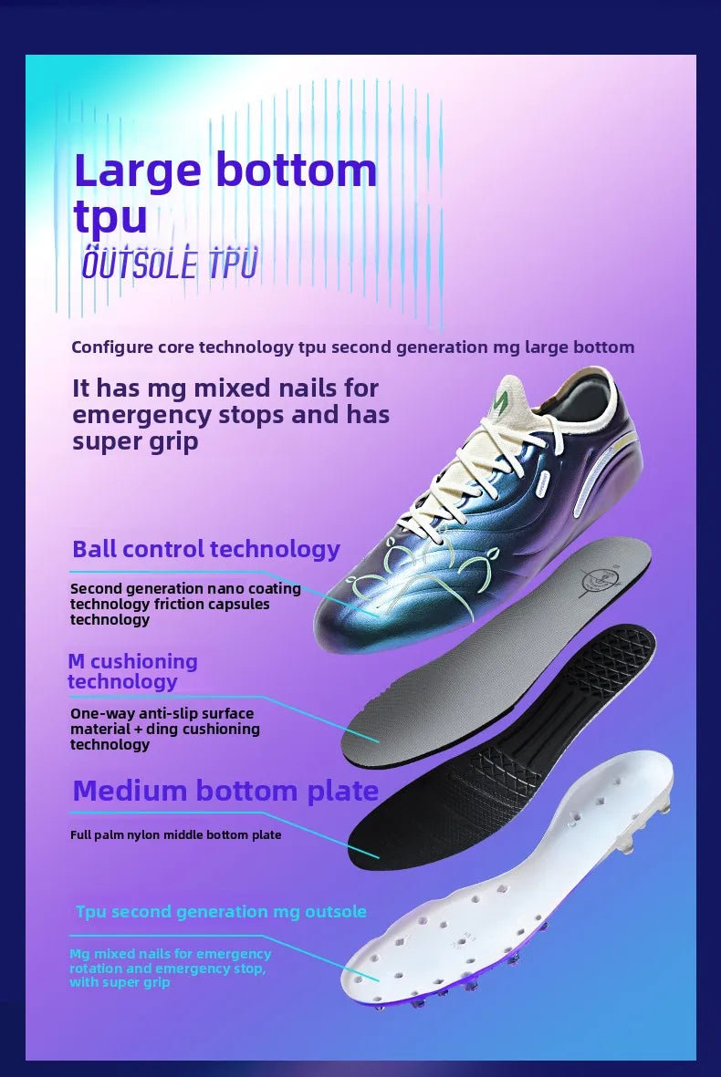 Kelme Adult Football Shoes Mg Short Nail Men's Training Football Boots Professional Competition Grass Specific Soccer Shoes