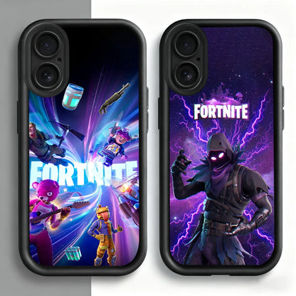 Game F-Fortnite Survival phone case For iPhone 11 12 13 14 15 16 17 Max Pro Plus Air Mini Lens Protective Black Soft Shell
