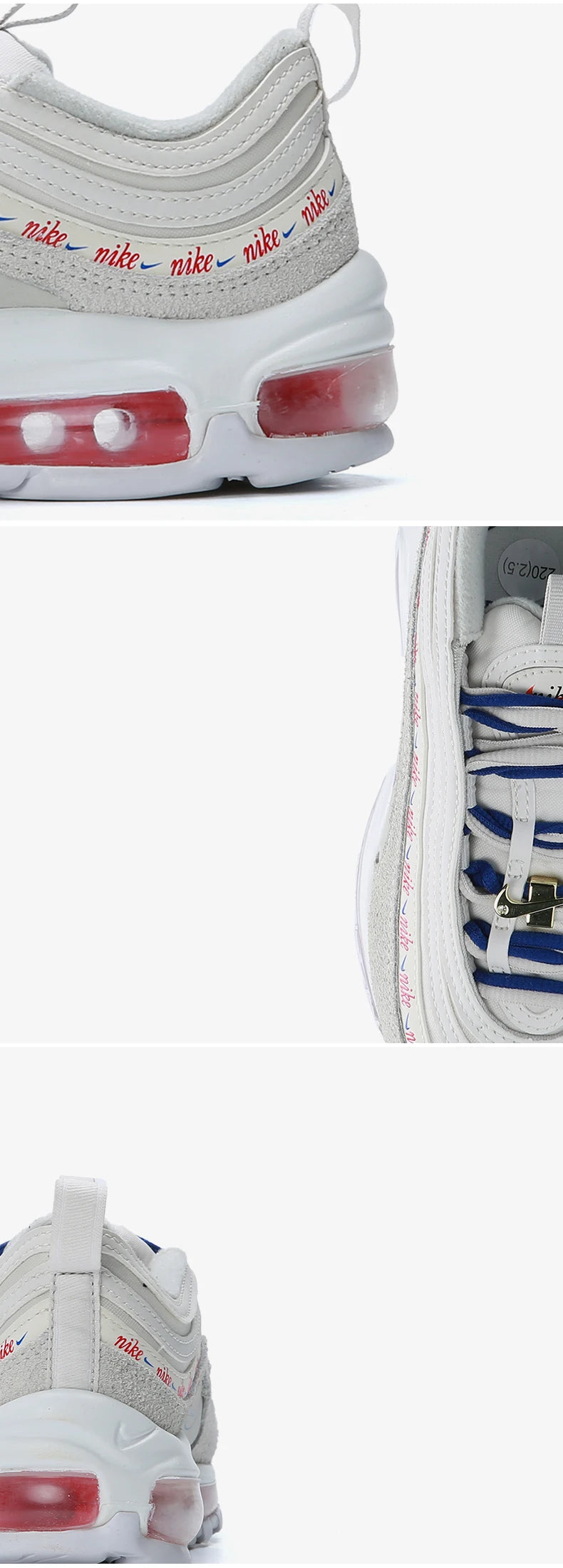 Scarpe sportive da donna Nike AIR MAX 97 basse con ammortizzazione ad aria, originali, DC4013-001