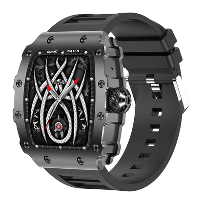 New Trend Smart Watch 1.76 inch AMOLED 3D Dynamic Dial IP67 Waterproof Bluetooth Call NFC Voice Assistant Men Sports Smartwatch