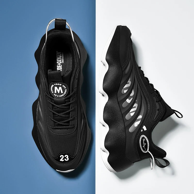Luxury Men's Sneakers Casual Breathable Trainer Race Fashion Loafers Running Shoes for Male Tenis