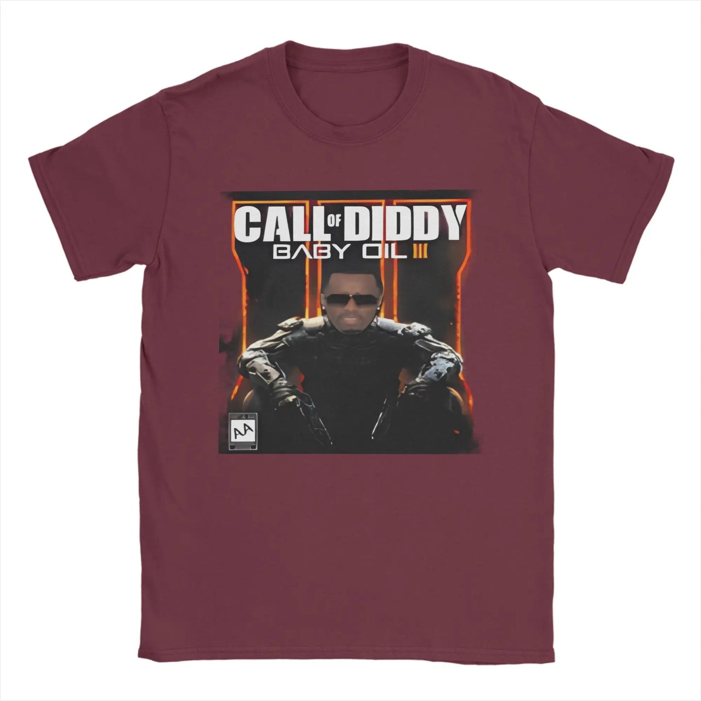 Pánské tričko Call of Diddy Party Brainrot Sigma, humorné tričko ze 100% bavlny, krátký rukáv, tričko s kulatým výstřihem, klasické oblečení