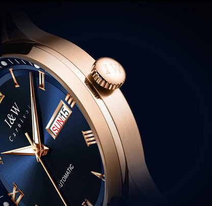 Carnival Brand High-end Series I&W Mechanical Watches Luxury Sapphire MIYOTA Movement Automatic Watches HD Luminous Reloj Hombre