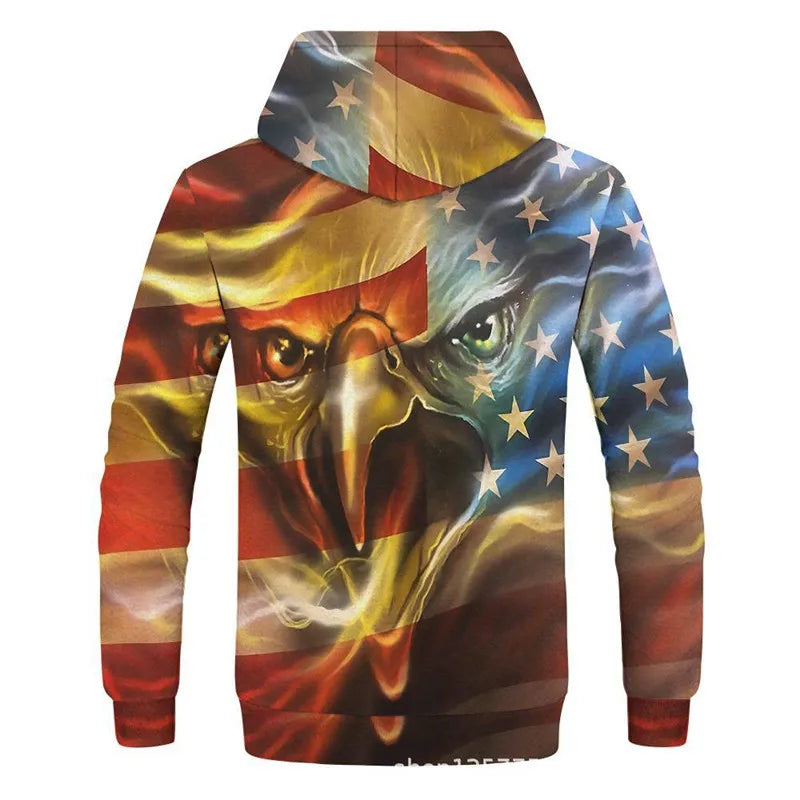 New Fashion Animal 3D Printed Hoodie Men and Women Personalized Design Sweatshirt Snow Double Wolf Harajuku Oversized Hoodie