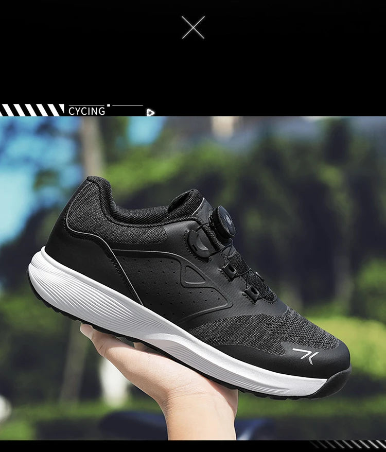 Cycling Sneaker MTB Men Sports Dirt Bike Shoes SPD Pedal Mountain Bicycle Footwear Speed Racing Man Flat Off Road Cycling Shoes