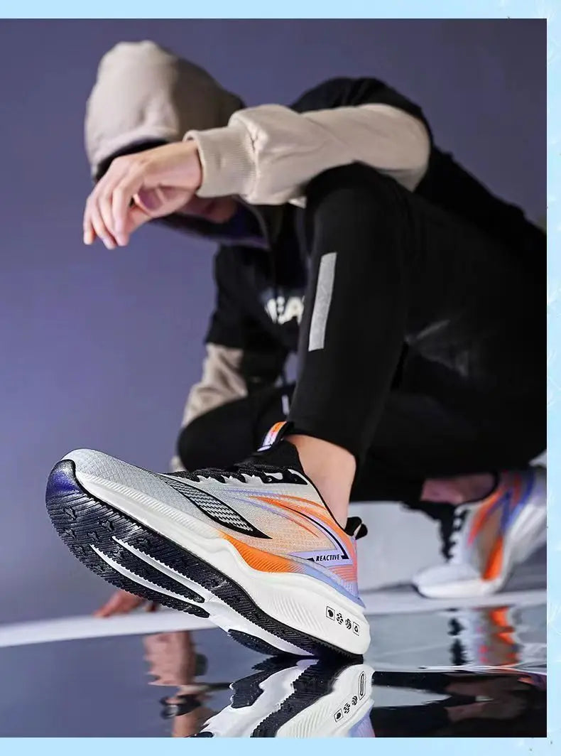 Men's Breathable Running Shoes Summer Hot Sale Of The Season Casual Sporty Fish Thread Soft Bottom Thick Heel Cross-Border St...