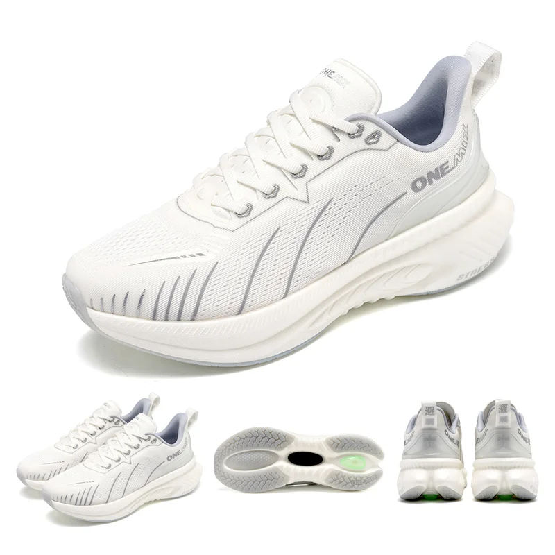 ONEMIX New Cushioned Running Shoes women Fall Winter Heavy Runners Lace-up Women Jump Rope Dance Non-slip Outdoor Sneakers