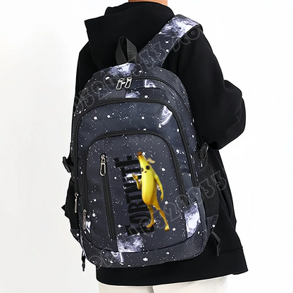 Fortnite Starry Sky Backpack Large Capacity Waterproof Laptop Bag Game Character Print Student Pack Boy Girl Back to School Bag