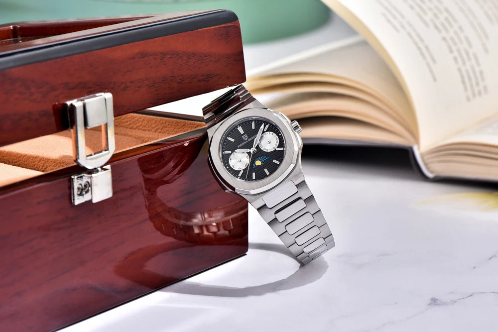 2025 New PAGANI DESIGN Women's Watch Automatic Date Luxury Quartz Watch Japan Epson VX3HA Watch Stainless Steel Waterproof Clock