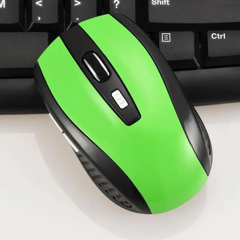 Rato Ótico Sem Fios 2.4GHz com Recetor USB para Gaming, 6 Botões, para Computador, PC e Portátil, Acessórios
