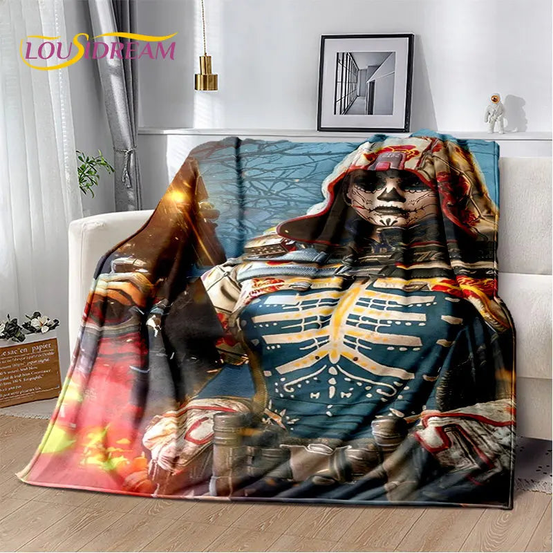 3D COD, Call of Duty геймърско меко плюшено одеяло, фланелено одеяло за всекидневна, спалня, легло, диван и офис покривало