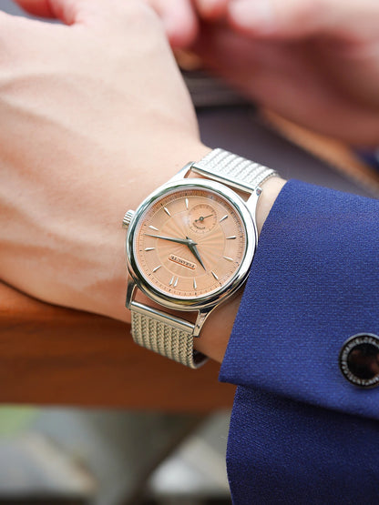 FARASUTE Retro Hangzhou Customized Movement Automatic Mechanical Watch Men Sapphire Stainless Steel Small Second Hand Wristwatch