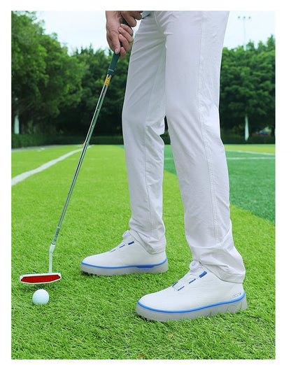 Golf Shoes Men Big Size To 47# Rotating buckle Professional Non Slip Spikeless Outdoor Beginner Training Golf Sneakers Unisex