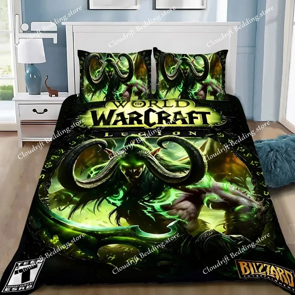 Duvet Cover 3D World of Warcraft Exquisite WOW Game Digital Printing Bedding Set Comforter Bed Home Decor Girls Boys Gift