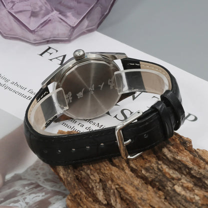 Men's Mechanical Watch for Shanghai 8120 Manual Movement 38mm Vintage 3D Acrylic Crystal
