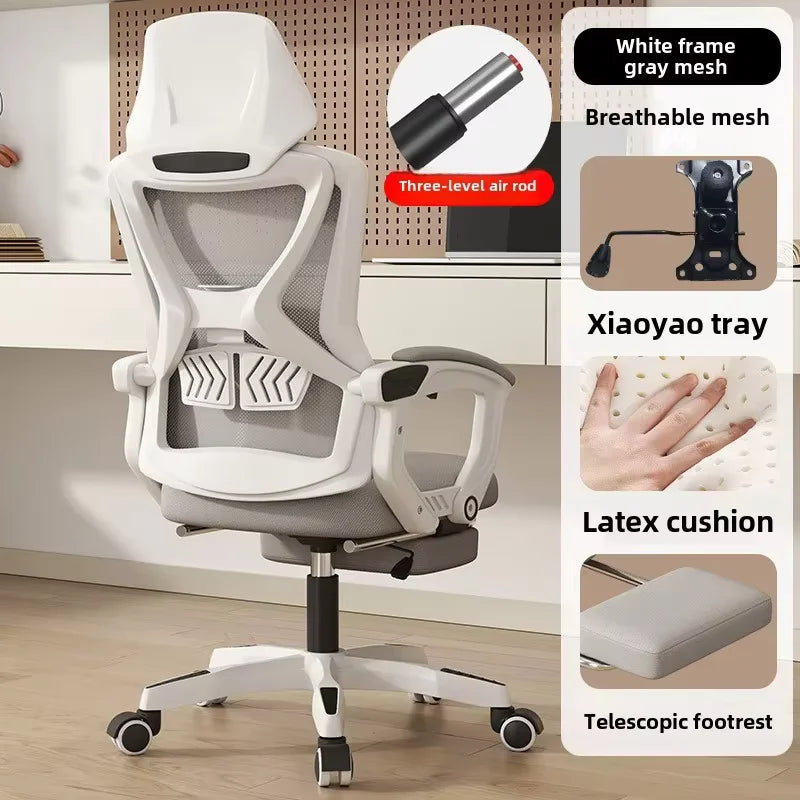 UVR Reclining Computer Chair Home Backrest Chair Office Worker Chair Comfortable Long Sitting Gaming Chair Conference Seating