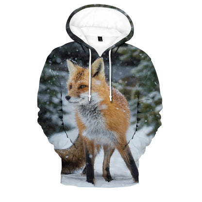 Hip Hop Popular Novelty Comfortable Fox 3D print Hoodies Sweatshirts Men/Women Sweatshirt Adult/Child Casual Pullovers