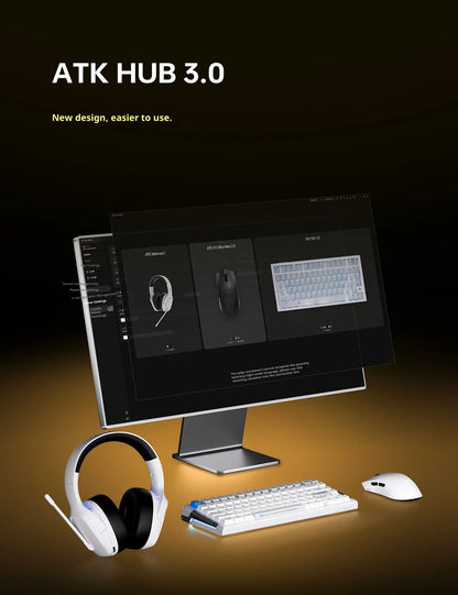 ATK X1 V2 Ultimate 2.0 Mouse Wireless Paw3950 Ultra 54g Lightweight 750ips 0.163ms Low Latency 650ips Gamer New Accessory Gifts