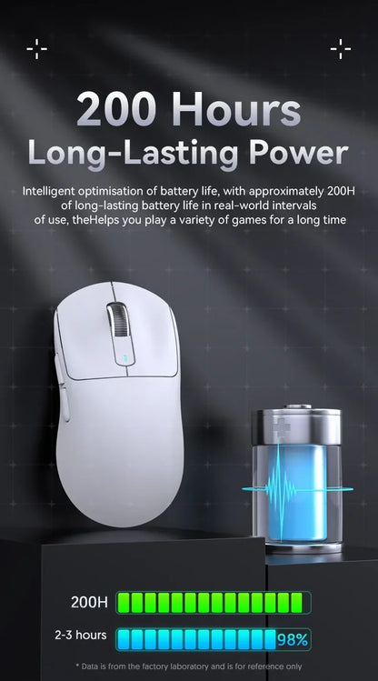 ATTACK SHARK X3 Ultra-Light Wireless Gaming Mouse, Tri-Mode Bluetooth & 2.4G, PAW3395 26000 DPI, 55g Rechargeable Gaming Mouse for PC, Mac, PS & Xbox