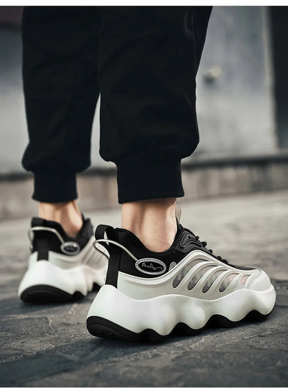 Luxury Men's Sneakers Casual Breathable Trainer Race Fashion Loafers Running Shoes for Male Tenis