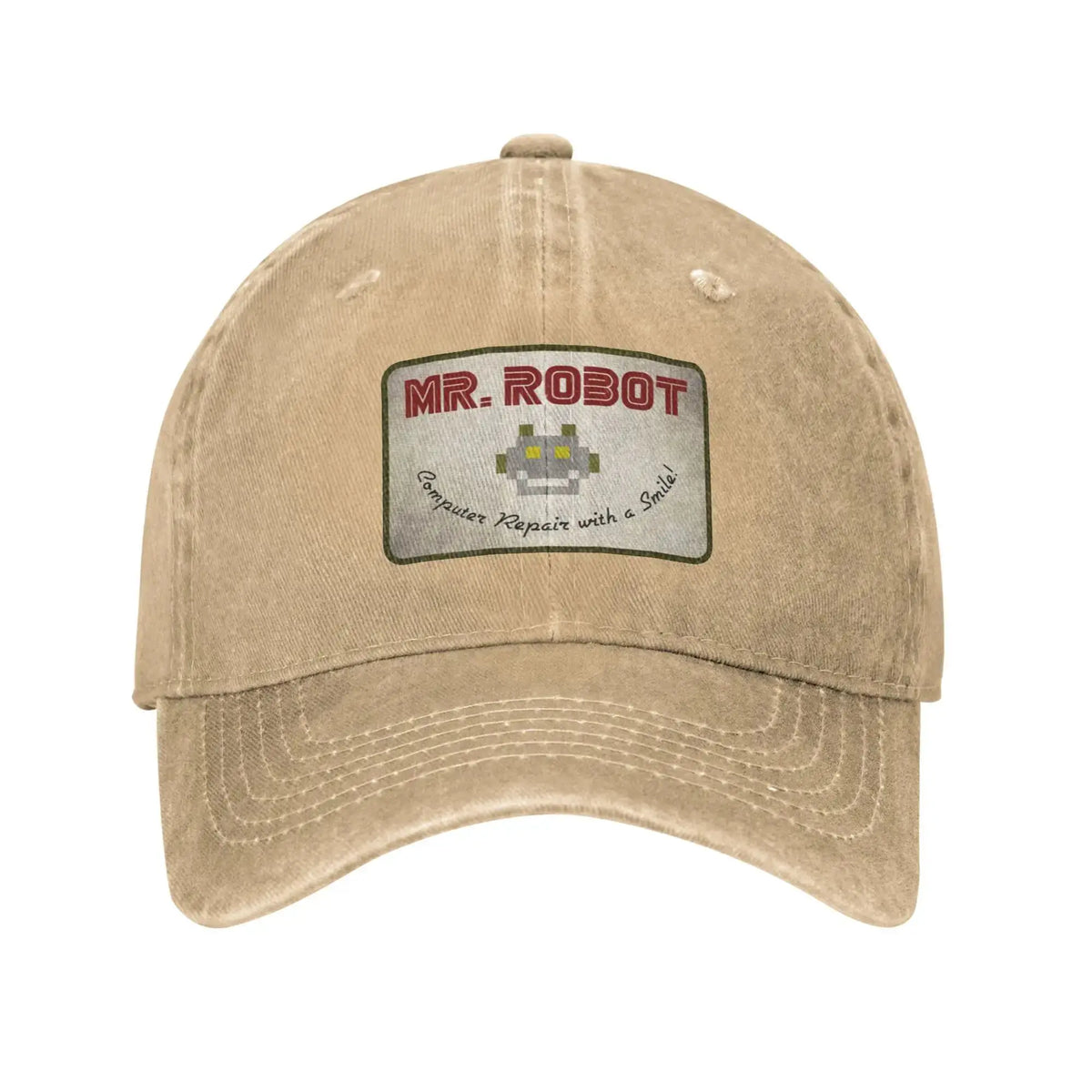 Računalo sa Sourires, anime, smiješni Mr Robot, prilagođeni retro kaubojski oprani bejzbolski kape za muškarce, traper kapa za sunce, hip hop kapa