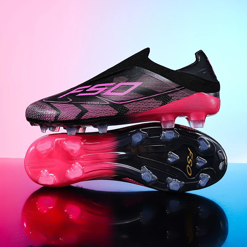 New Men Football Boots Non-Slip Boys Soccer Shoes Grass Cleats High-quality Match Sneakers Hot-selling Outdoor High-top Light
