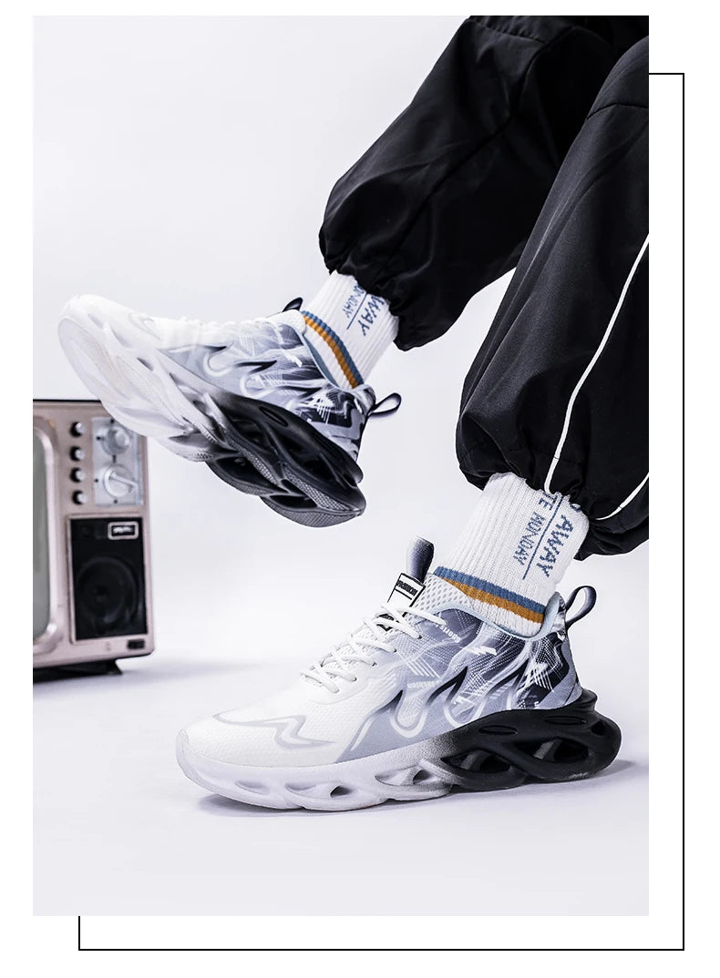 Men Running Shoes Breathable Mesh Sports Shoes Cushion Casual Sneakers Lightweight Comfortable Tennis Shoes﻿ Athletic Footwear