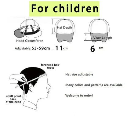 Pocoyos Pattern Baseball Cap for Kids Adult Cartoon Peaked Hat Kawaii Boys Girls Anime Summer Hats Fashion Kids Accessories Gift