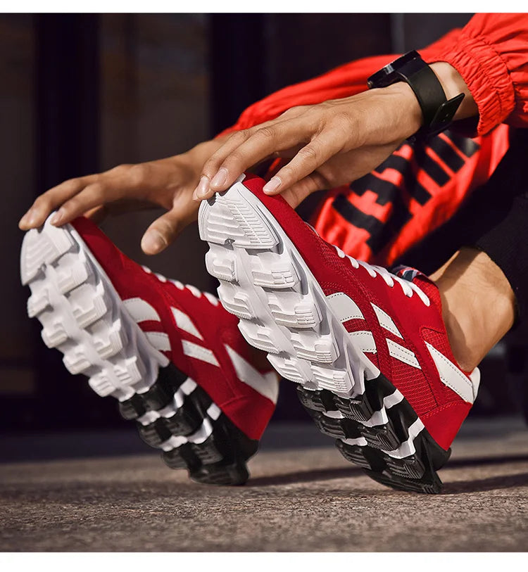 New Men's and Women's Running Shoes Breathable Casual Sneakers Anti-slip Vibration Comfortable Outdoor Sprots Walking Shoes36-48