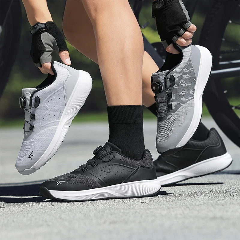 Cycling Sneaker MTB Men Sports Dirt Bike Shoes SPD Pedal Mountain Bicycle Footwear Speed Racing Man Flat Off Road Cycling Shoes
