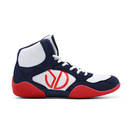 New Men's Large Wrestling Shoes Mesh Breathable Boxing Shoes Anti slip Wear Resistant Sneaker Fashionable Casual High Sport Shoe