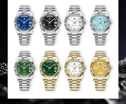 39mm Men Corgeut Logo/Name NH36 Automatic Mechanical Relogio Masculino Sapphire Glass Luminous Waterproof Wristwatch