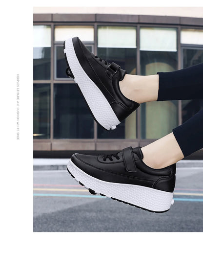 Fashion flashing roller skates shoes High quality roller skates boys and girls size 27-43   wheel sneakers