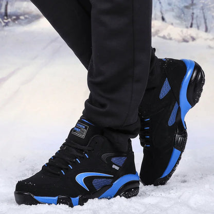 Men's Snow Boots Winter Warm Couple Casual Sneakers Fashion Leather Outdoor Sport Running Tenis Men Non-slip Big Size 48 Trainer